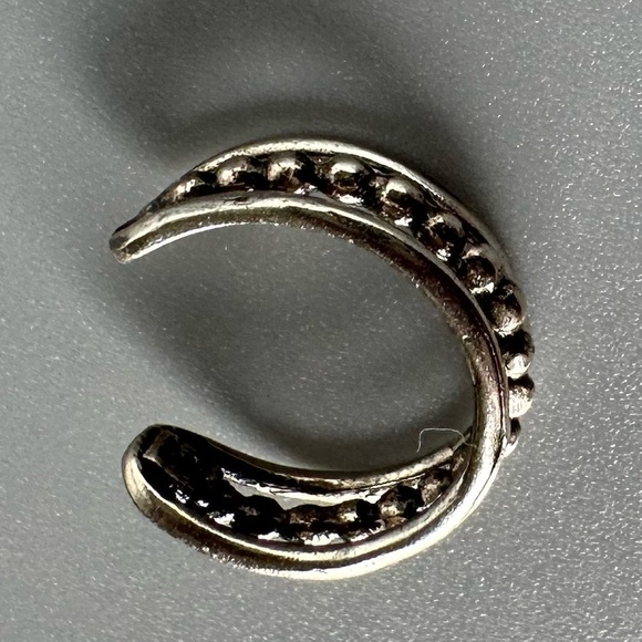 Sterling Silver Triple Band Ear Cuff – No Piercing Needed - Picture 11 of 14